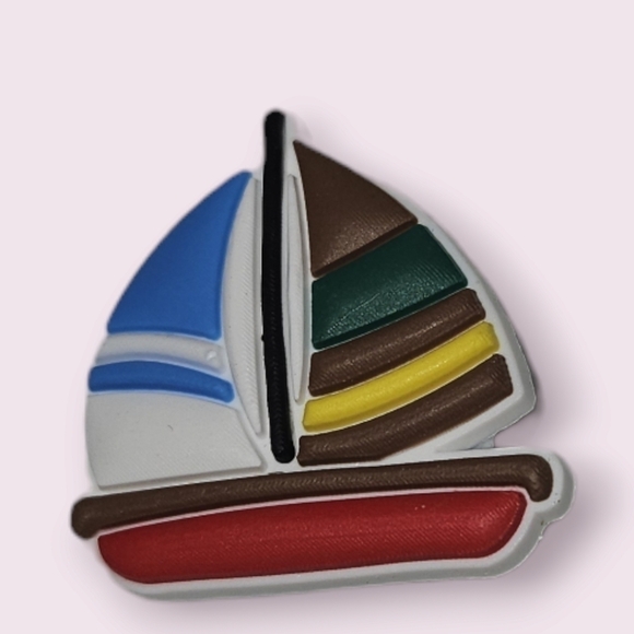 4/$8 Shoe Charm for Crocs - Sailboat - Picture 1 of 3